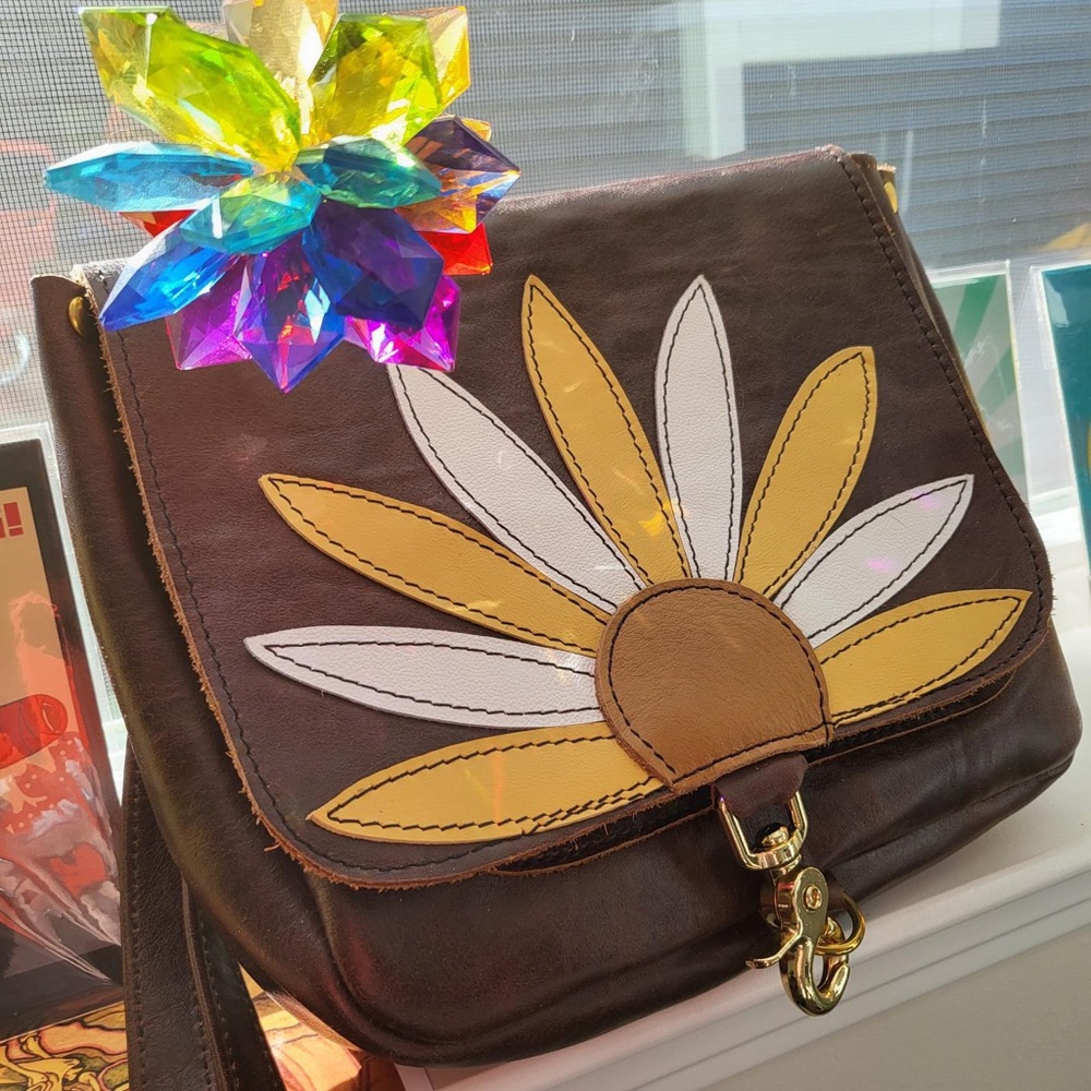 Leather Sunflower 🌻 Bag! ,add
